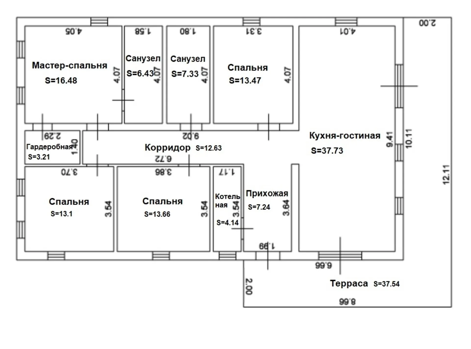 Дом 3 - планировка